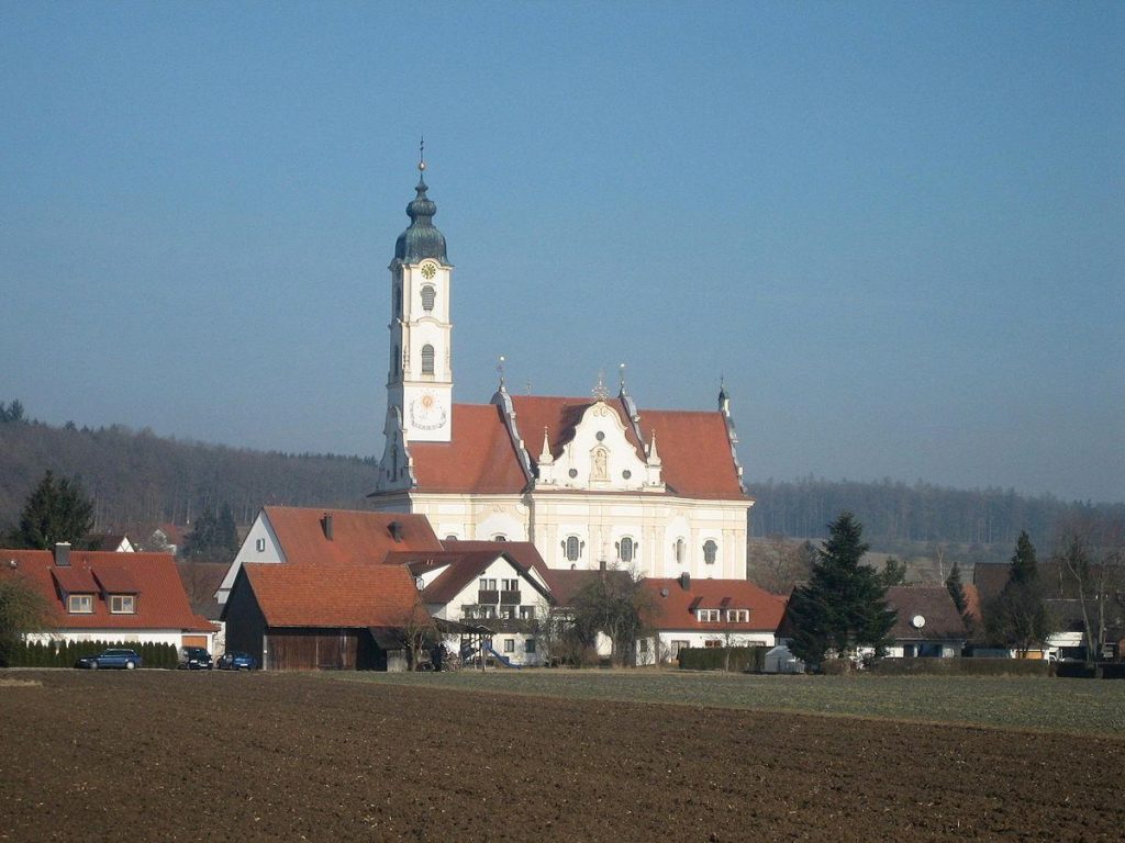 Barockkirche Steinhausen (Foto: Adrian Michael - Eigenes Werk, CC BY-SA 3.0, https://commons.wikimedia.org/w/index.php?curid=3549526)