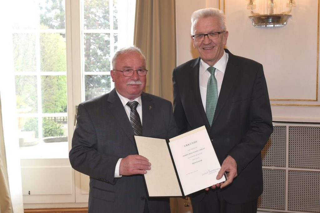 Wolfgang Urban und Winfried Kretschmann, Ministerpräsident von Baden-Württemberg