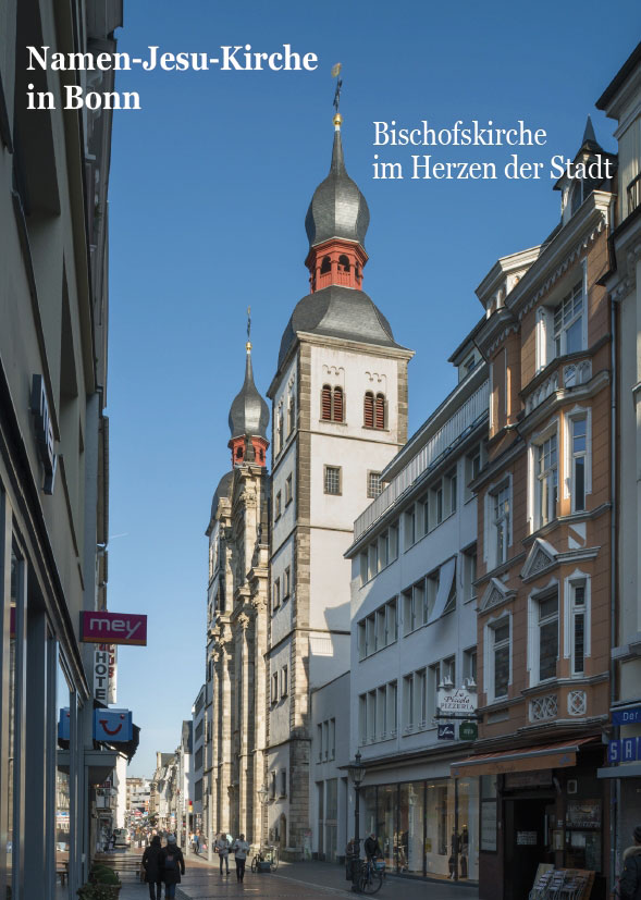 Hermann Josef Roth, Namen-Jesu-Kirche Bonn – Bischofskirche im Herzen der Stadt, 48 Seiten, 38 Abb., Format 13,6 x 19 cm, 1. Auflage 2020, Kunstverlag Josef Fink, ISBN 978-3-95976-259-5