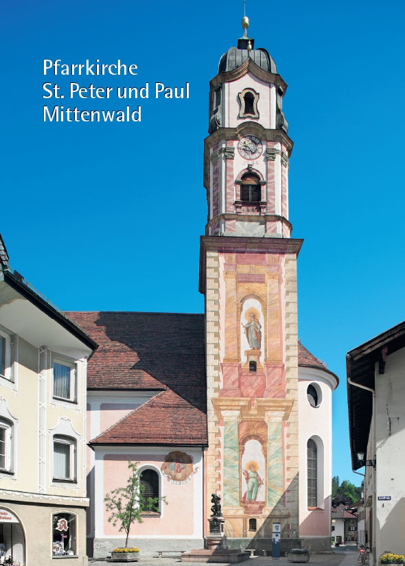 Ingo Seufert, Pfarrkirche St. Peter und Paul Mittenwald, 32 Seiten, 24 Abb., Format 13,6 x 19 cm, 3. Auflage 2020, Kunstverlag Josef Fink, ISBN 978-3-89870-483-0