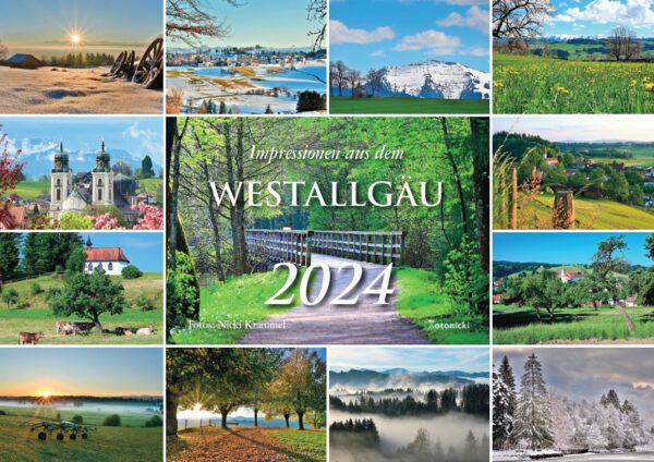 Impressionen aus dem Westallgäu 2024 (Kalender), Kunstverlag Josef Fink, ISBN 978-3-95976-461-2