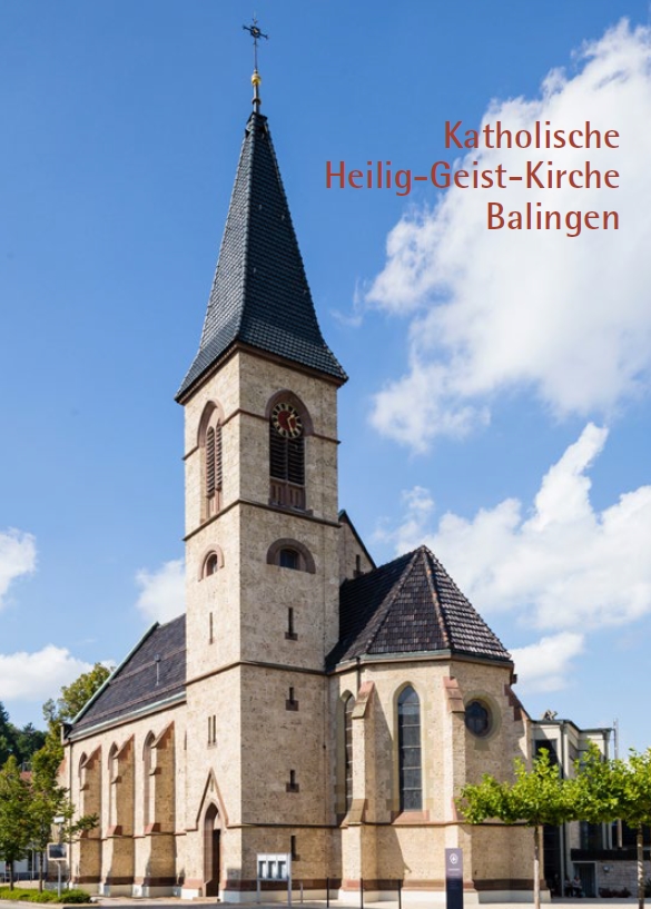 Katholische Heilig-Geist-Gemeinde Balingen (Hrsg.), Katholische Heilig-Geist-Kirche Balingen, 24 Seiten, 23 Abb., Format 13,6 x 19 cm, 1. Auflage 2024, Verarbeitung: Broschur Klammerheftung, ISBN 978-3-95976-478-0