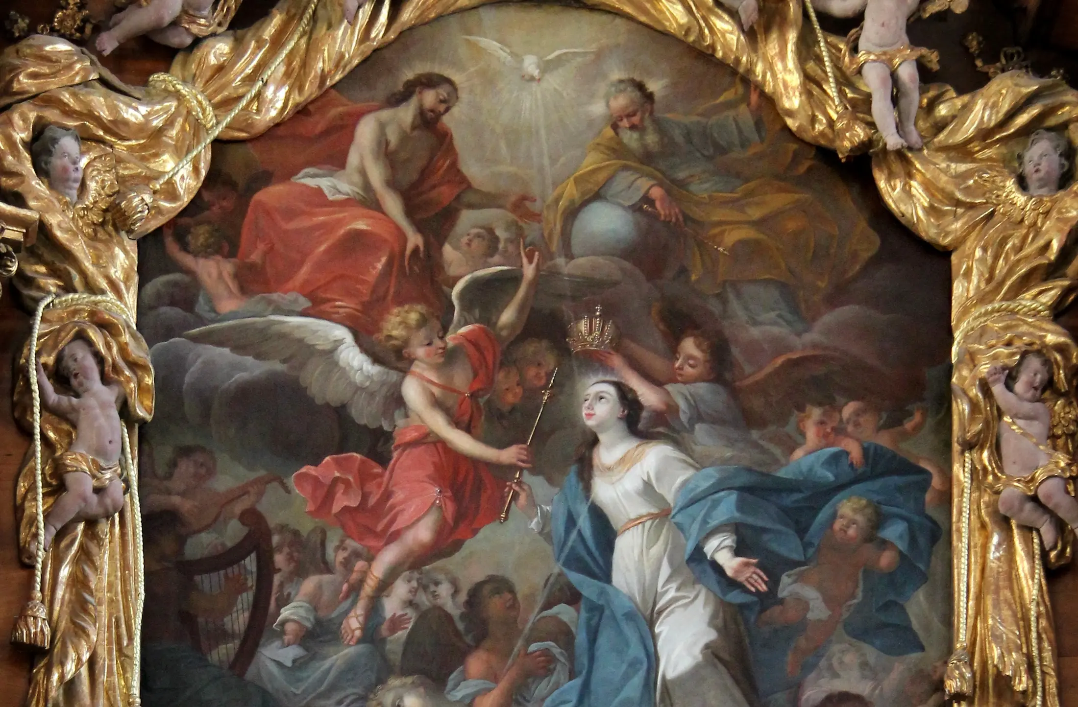 bad-woerishofen Kloster Wörishofen, Altarbild des Hochaltars, Detail. Foto: Wikipedia/Lizenz Creative Commons Attribution-Share Alike 2.0 Germany